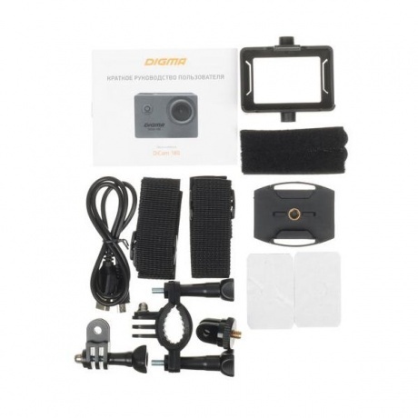 Экшн-камера Digma DiCam 180 Grey DC180 - фото 14