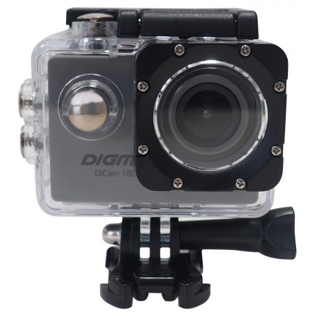 Экшн-камера Digma DiCam 180 Grey DC180 - фото 5