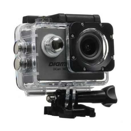 Экшн-камера Digma DiCam 180 Grey DC180 - фото 10