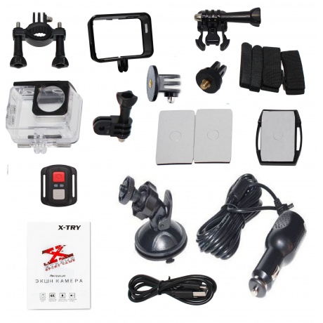 Экшн камера X-Try XTC261 RC Real 4K Wi-Fi Autokit - фото 8
