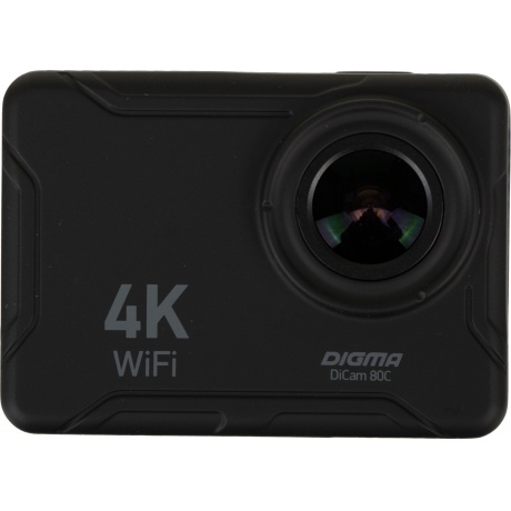 Экшн-камера Digma DiCam 80C 4K, WiFi, черный [dc80c] - фото 1