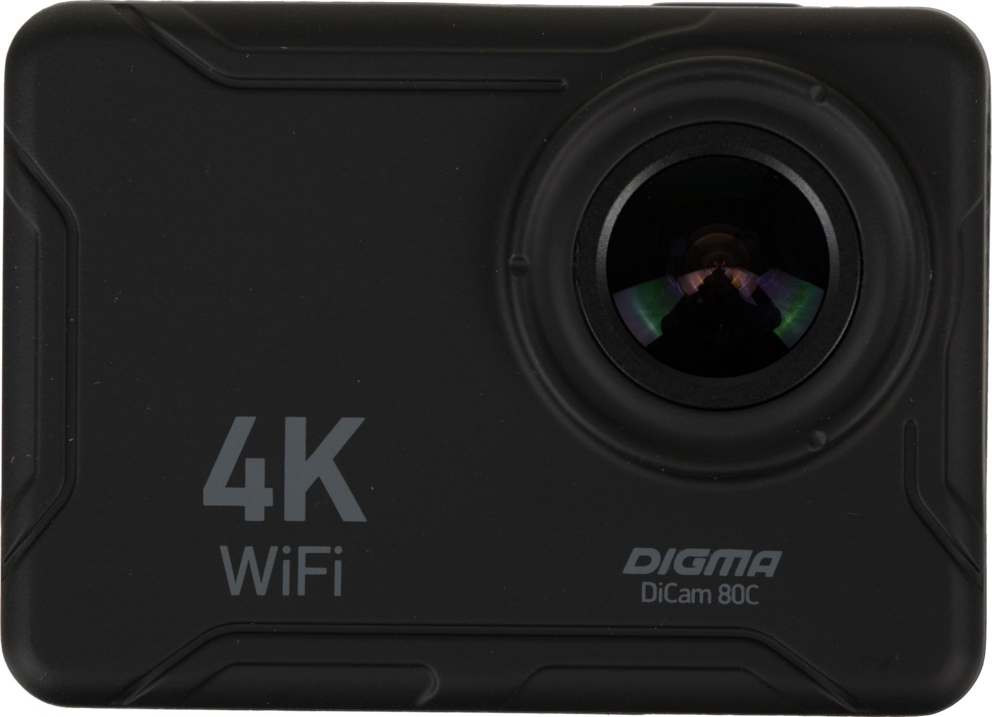 Экшн-камера Digma DiCam 80C 4K, WiFi, черный [dc80c] koogo ln 332s loop station 48k педаль петлителя unlimited overdubs 10 минут циклической съемки 1 2 времени и обратной съемки