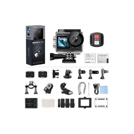 Экшн-камера AKASO BRAVE 4 PRO серый. - фото 7
