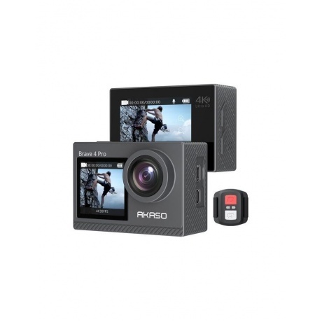 Экшн-камера AKASO BRAVE 4 PRO серый. - фото 10