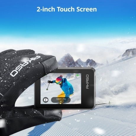 Экшн-камера AKASO BRAVE 7 серый. - фото 16