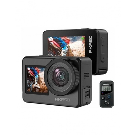 Экшн-камера AKASO BRAVE 7 серый. - фото 8