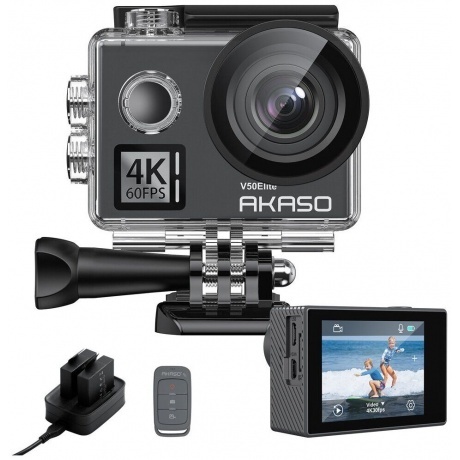 Экшн-камера AKASO V50 ELITE серый. - фото 3