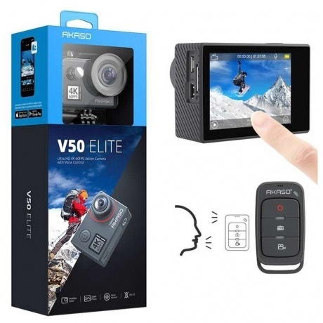 Экшн-камера AKASO V50 ELITE серый. - фото 7