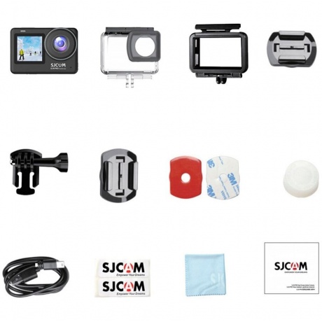 Экшн-камера SJCAM SJ10 PRO DualScreen. черный. - фото 19