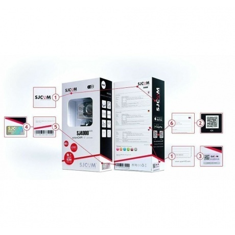 Экшн-камера SJCAM SJ4000 WIFI. черный. - фото 15