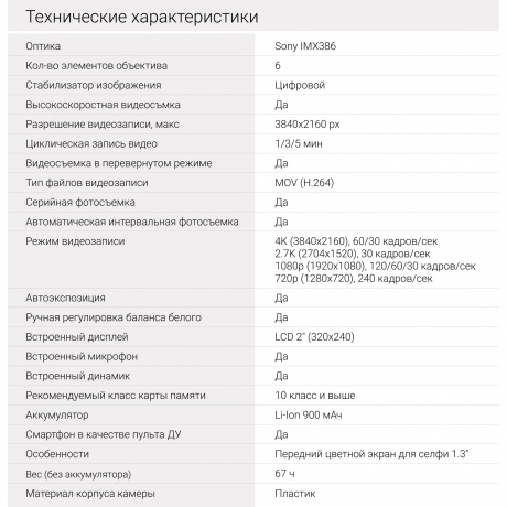 Экшн-камера Digma DiCam 870 серый - фото 15