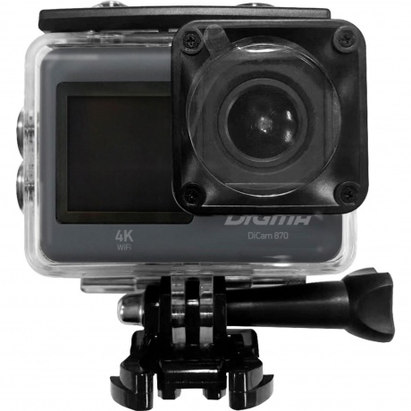 Экшн-камера Digma DiCam 870 серый - фото 7