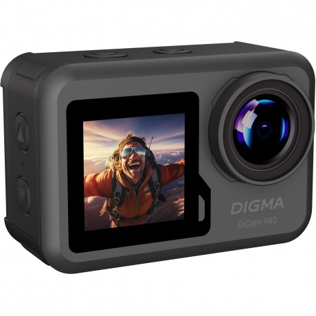 Экшн-камера Digma DiCam 980 черная - фото 2