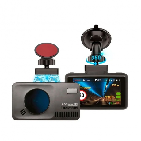 Радар-детектор с видеорегистратором TrendVision DriveCam Real 4K Signature LNA 24570₽