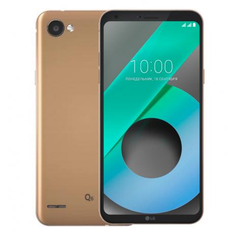 Смартфон LG Q6 M700AN 32Gb Gold - фото 1