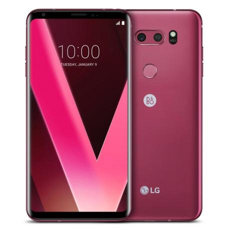 Смартфон LG V30+ 128Gb H930DS Raspberry Rose - фото 1