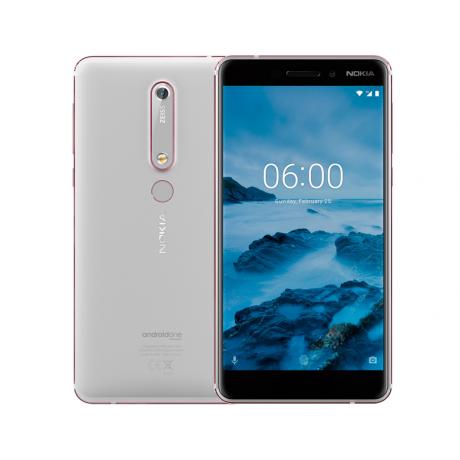 Смартфон Nokia 6.1 DS TA-1043 3Gb 32Gb White - фото 1