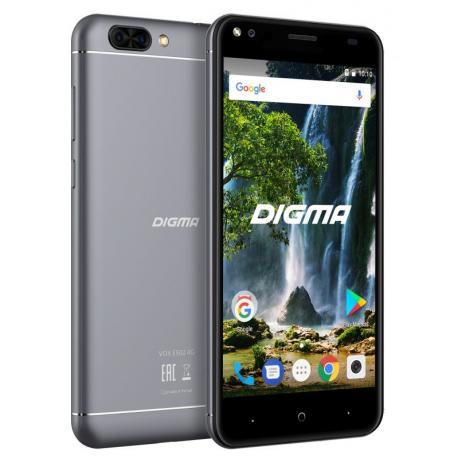 Смартфон Digma VOX E502 4G 16Gb 1Gb Gray - фото 8
