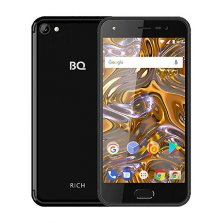 Смартфон BQ BQ-5012L Rich LTE Black - фото 1