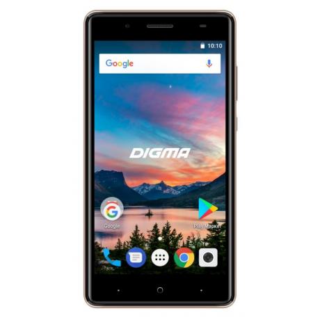 Смартфон Digma HIT Q500 3G 8Gb 1Gb Gold - фото 2