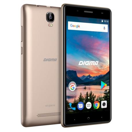 Смартфон Digma HIT Q500 3G 8Gb 1Gb Gold - фото 8