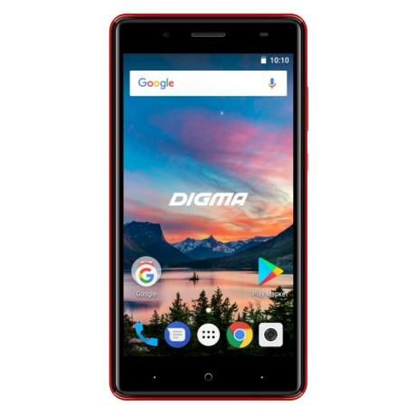 Смартфон Digma HIT Q500 3G 8Gb 1Gb Red - фото 2