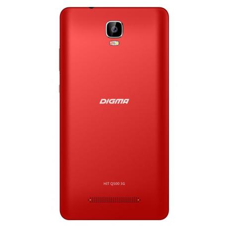 Смартфон Digma HIT Q500 3G 8Gb 1Gb Red - фото 3