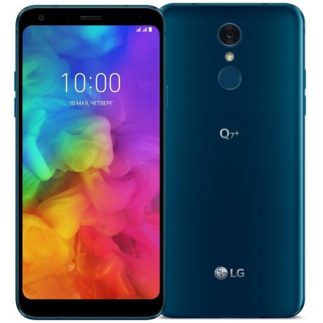 Смартфон LG Q7+ Q610NA 64Gb Blue - фото 1
