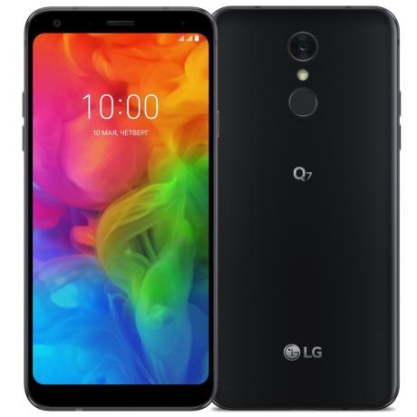Смартфон LG Q7 Q610NM 64Gb Black - фото 1