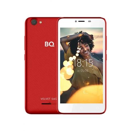 Смартфон BQ BQ-5000G VELVET EASY WINE RED - фото 1