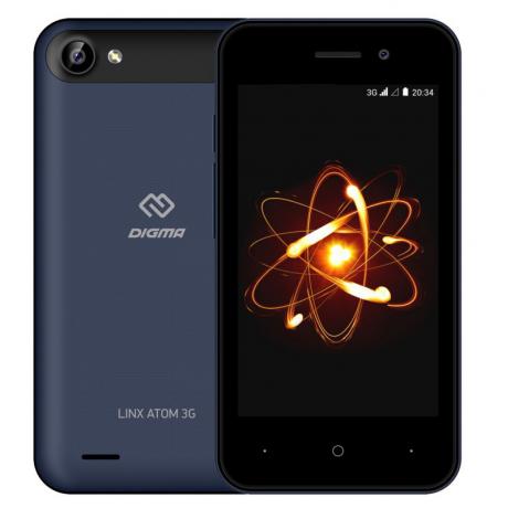 Смартфон Digma LINX ATOM 3G темно-синий - фото 1