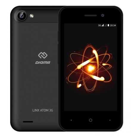 Смартфон Digma LINX ATOM 3G черный - фото 1