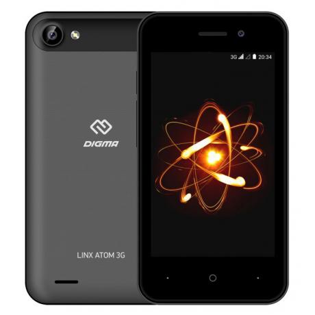 Смартфон Digma LINX ATOM 3G темно-серый - фото 1