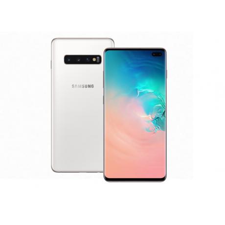 Смартфон Samsung Galaxy S10+ G975F 12Gb/1TB Ceramic White - фото 1