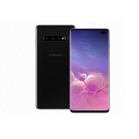 Смартфон Samsung Galaxy S10+ G975F 8/128Gb Prism Black - фото 1
