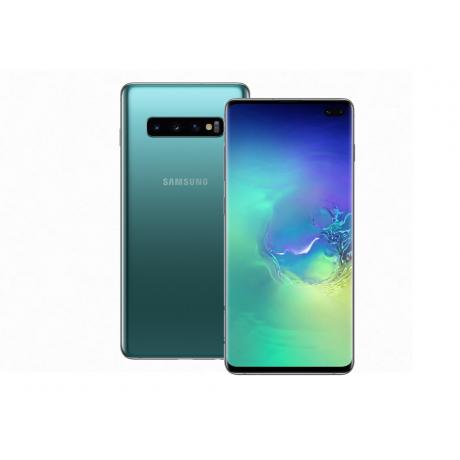 Смартфон Samsung Galaxy S10+ G975F 8/128Gb Prism Green - фото 1
