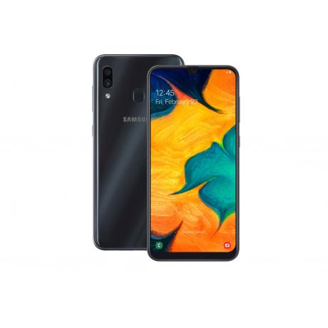 Смартфон Samsung Galaxy A30 32GB (2019) A305F Black - фото 1