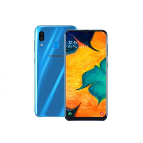 Смартфон Samsung Galaxy A30 32GB (2019) A305F Blue - фото 1