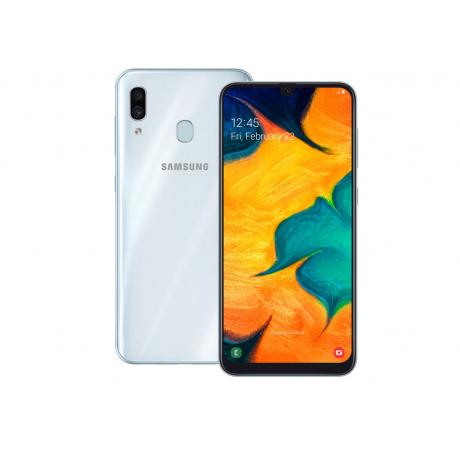 Смартфон Samsung Galaxy A30 32GB (2019) A305F White - фото 1