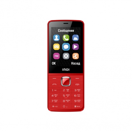 Мобильный телефон INOI 281 Red - фото 2
