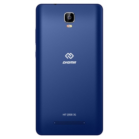 Смартфон Digma HIT Q500 3G 8Gb 1Gb Blue - фото 3