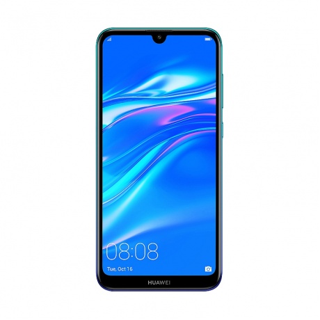 Смартфон Huawei Y7 2019 Aurora Blue - фото 2