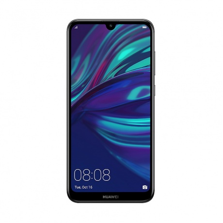 Смартфон Huawei Y7 2019 Midnight Black - фото 2