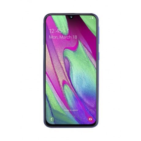 Смартфон Samsung Galaxy A40 64GB (2019) A405F Blue - фото 1