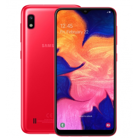 Смартфон Samsung Galaxy A10 32GB (2019) A105F Red - фото 1