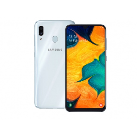 Смартфон Samsung Galaxy A30 64GB (2019) A305F White - фото 1