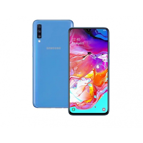 Смартфон Samsung Galaxy A70 128GB (2019) A705F Blue - фото 1