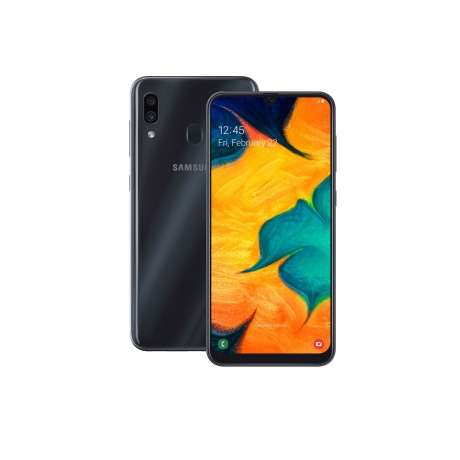 Смартфон Samsung Galaxy A30 64GB (2019) A305F Black - фото 1
