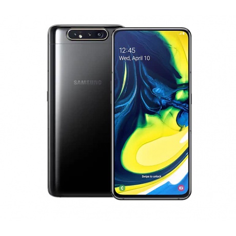Смартфон Samsung Galaxy A80 128Gb 8Gb A805F Black - фото 1