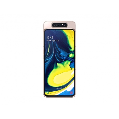 Смартфон Samsung Galaxy A80 128Gb 8Gb A805F Gold - фото 8